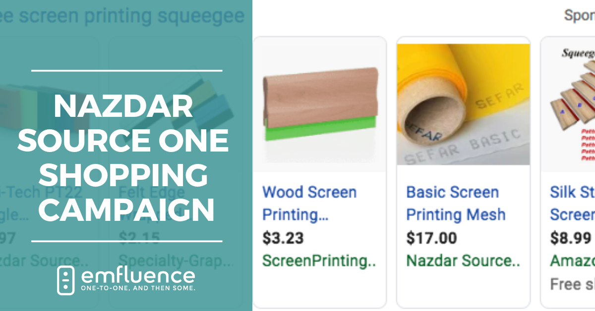 Nazdar SourceOne Shopping Campaign slide #1